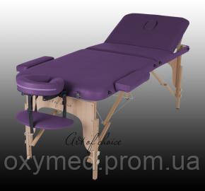 Складаний масажний стіл DEN Comfort бізнес клас дерев'яний трисекційний, Стіл масажний DEN Comfort