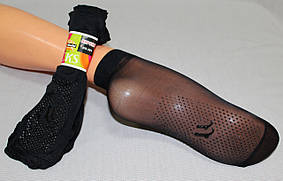 Шкарпетки лайкра з силіконовою стопою чорні