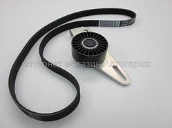 Комплект ремінь+натяжний механізм+ролик (-AC) на Рено Логан II 1.6 i 2012-> RENAULT (Оригінал) 117201773R