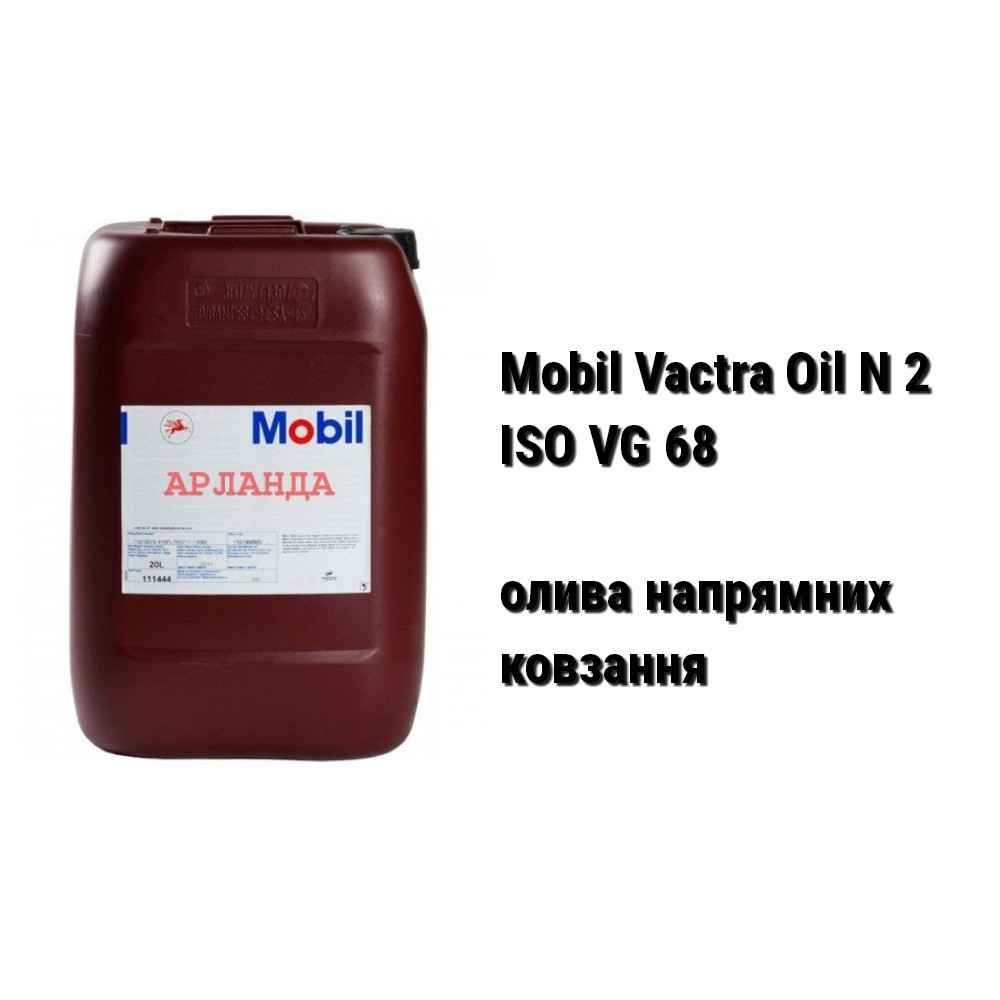 Mobil Vactra Oil No 2 ISO VG 68 олива індустріальна напрямних ковзання верстатів