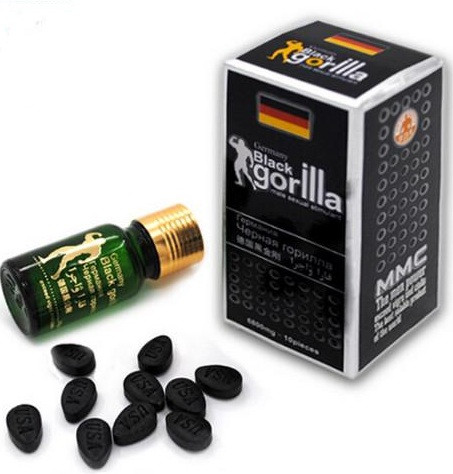 Чорна горила Black gorilla таблетки для підвищення потенції ( 10 шт.)