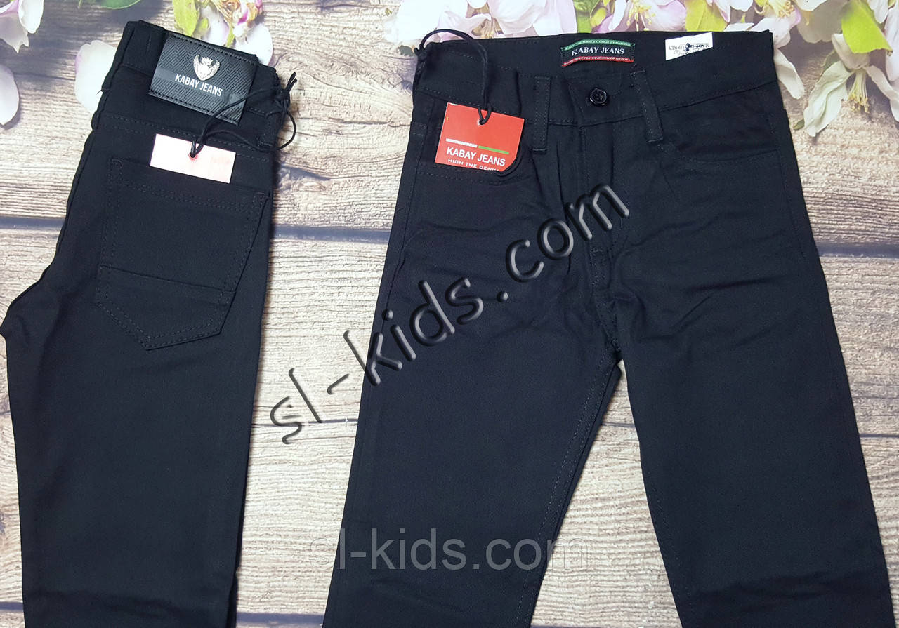 Котоновые штаны,джинсы для мальчика 6-9 лет(черные) опт пр.Турция - фото 2 - id-p888518924
