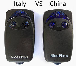 Порівняння пульта Nice Flo2RS (Flor-S) з його китайської копії