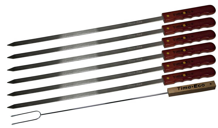 Набір шампурів і вилка 60 см, s5096 УЦІНКА, фото 1