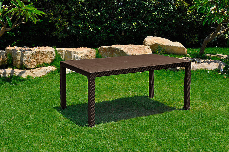 Стол для сада пластиковый Keter Melody, коричневый - фото 4 - id-p894913075