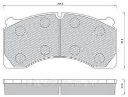 КОЛОДКА ТОРМОЗНА WVA 29124 MERITOR