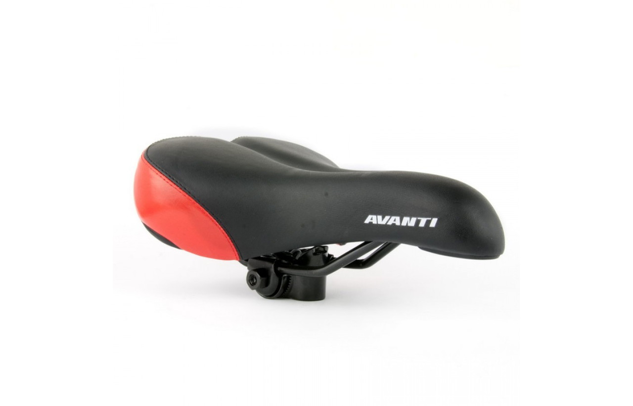 Сідло Avanti AVY-6690 чорний /червоне (6690-black-red)
