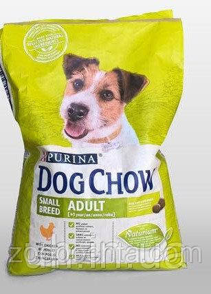 Сухий корм для дорослих собак дрібних порід від 1 року з куркою Dog Chow Adult Small Breed, 7.5 кг
