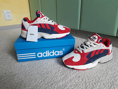 Чоловічі кросівки Adidas Yung-1 Red/Blue червоні із синім, фото 1