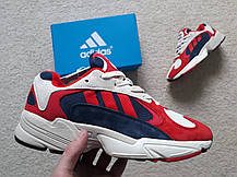 Чоловічі кросівки Adidas Yung-1 Red/Blue червоні із синім, фото 4