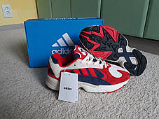 Чоловічі кросівки Adidas Yung-1 Red/Blue червоні із синім, фото 2