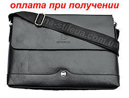 Чоловіча шкіряна брендова сумка через плече для документів А4 портфель POLO