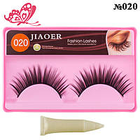 Нове Надходження: Накладні Вії Стрічкові Jiaoer S-702 з Клеєм в Асортименті