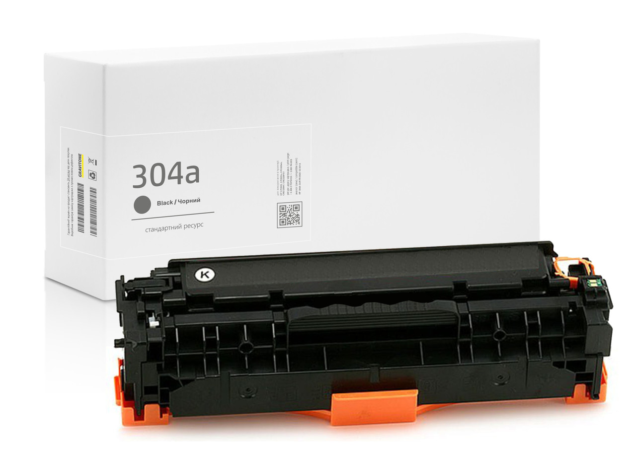 Картридж HP 304A Black CC530A (чорний) сумісний, стандартний ресурс (3.500 стор.) аналог від Gravitone