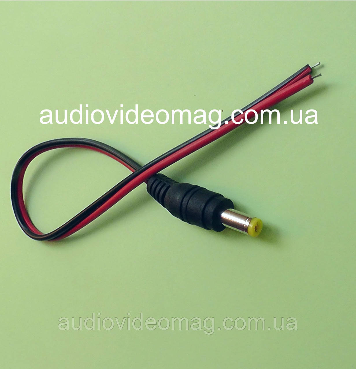 Штекер живлення 5.5-2.1 з кабелем 25 см, фото 1