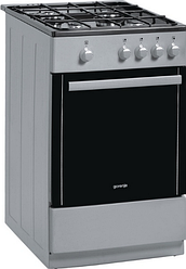 Газова плита Gorenje G 51100 AX ( ширина 50 см, газова духовка, сріблястий)