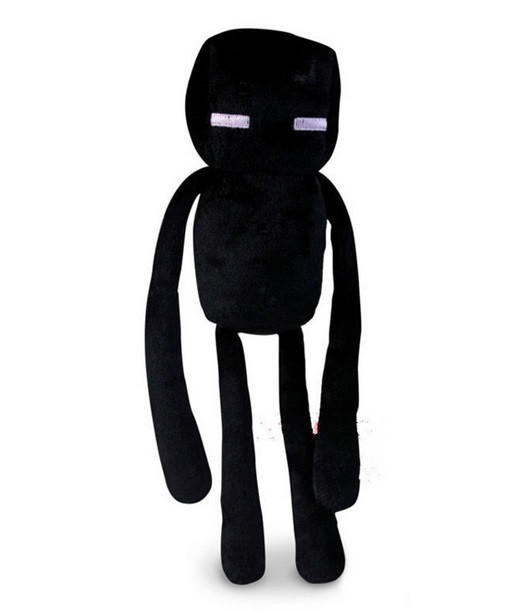 М'яка іграшка герої Майнкрафт - Ендермен 26 см - Мандрівник Краю, фото 1