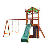 Дитячий ігровий комплекс SportBaby Babyland-3 дерев'яний майданчик-будиночок з гіркою, фото 2