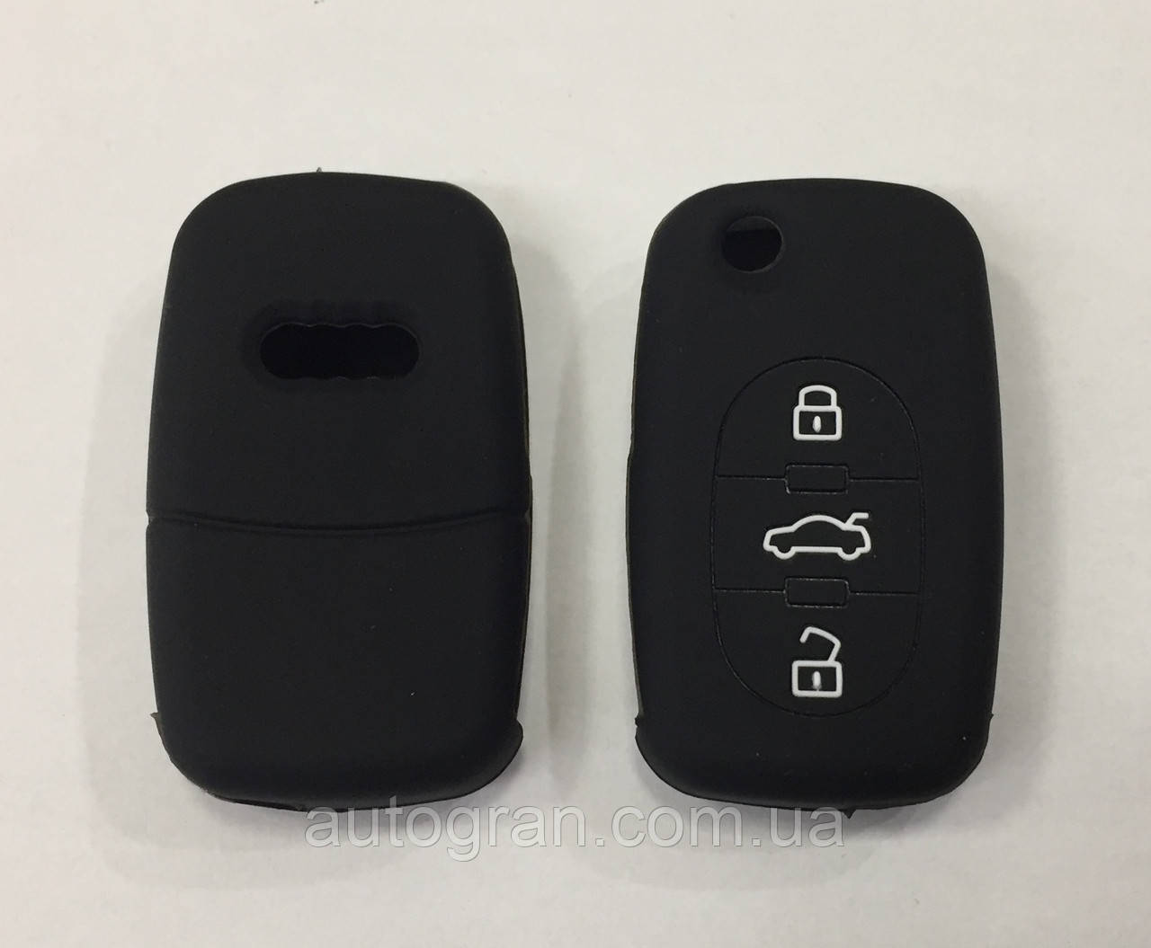 Силіконовий чохол на викидний ключ Audi 3 кнопки