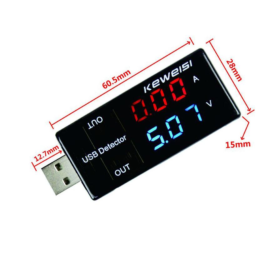 USB тестер з led індикатором KWS-V10VA