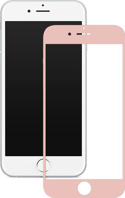 Захисне скло для iPhone 6S Plus 5D pink, фото 1