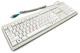 Клавіатура KB-8300U-W-R, стандартна, рос.розкладка, біла, USB