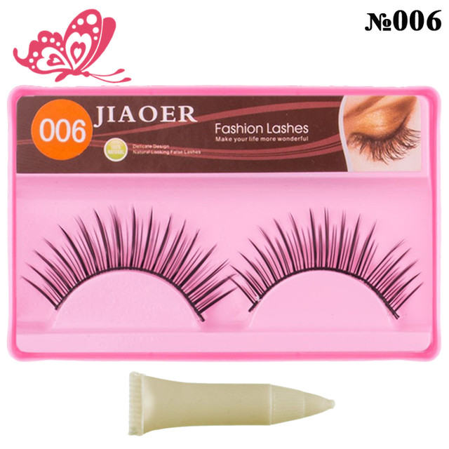 Накладні вії Стрічкові Jiaoer S-702 з Клеєм Модель №006 Натуральний Ефект Купити Накладні Вії Стрічкові Jiaoer S-702 з Клеєм для очей за оптовою ціною можна в нашому інтернет магазині косметики https://opt21.com з доставкою по всій Україні від Компанії