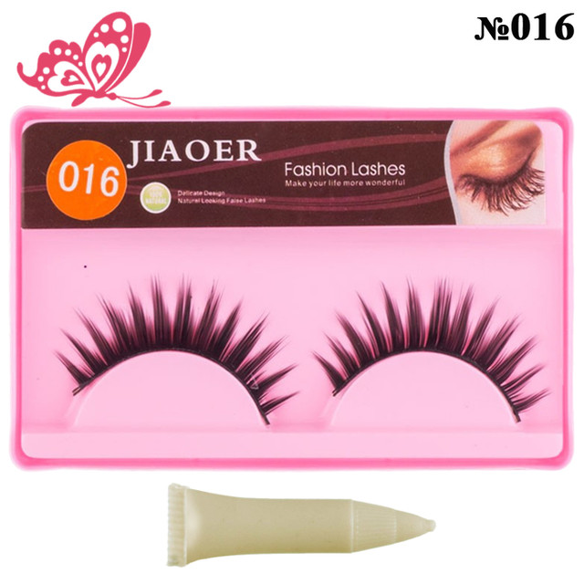 Ресницы Накладные Ленточные Jiaoer S-702 с Клеем Модель №016 Зубчатый Эффект Купити Накладні Вії Стрічкові Jiaoer S-702 з Клеєм для очей за оптовою ціною можна в нашому інтернет магазині косметики https://opt21.com з доставкою по всій Україні від Компанії