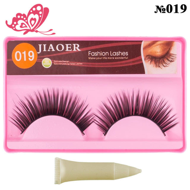 Ресницы Накладные Ленточные Jiaoer S-702 с Клеем Модель №019 Кукольный Веерный Эффект Купить Ресницы Накладные Ленточные Jiaoer S-702 с Клеем для глаз по оптовой цене можно в нашем интернет магазине косметики https://opt21.com, с доставкой по всей Украине от Компании