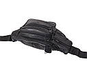 Чоловіча шкіряна сумка на пояс SW912 чорна, фото 6