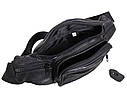 Чоловіча шкіряна сумка на пояс SW912 чорна, фото 7