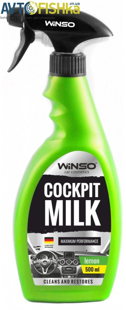 Молочко-поліроль для панелі приладів WINSO Cockpit Milk LEMON 500 мл