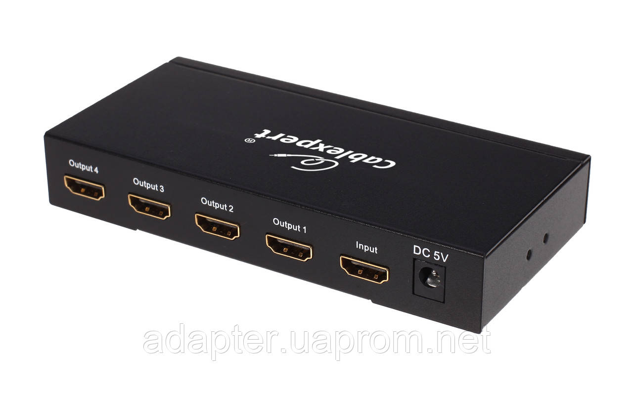 Сплитер Cablexpert DSP-4PH4-001; разветвитель HDMI сигнала на 4 порта - фото 1 - id-p82246389