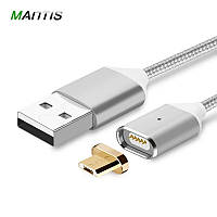 Mantis магнитный кабель Micro-USB серебристый