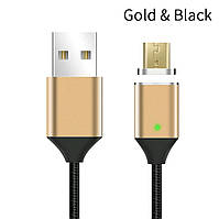 Mantis магнитный кабель Micro-USB Gold-Black