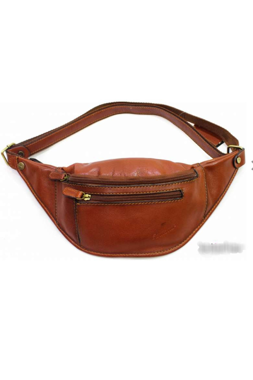 Сумка на пояс чоловіча шкіряна дерев'яна якісна молодіжна "Katana", фото 1