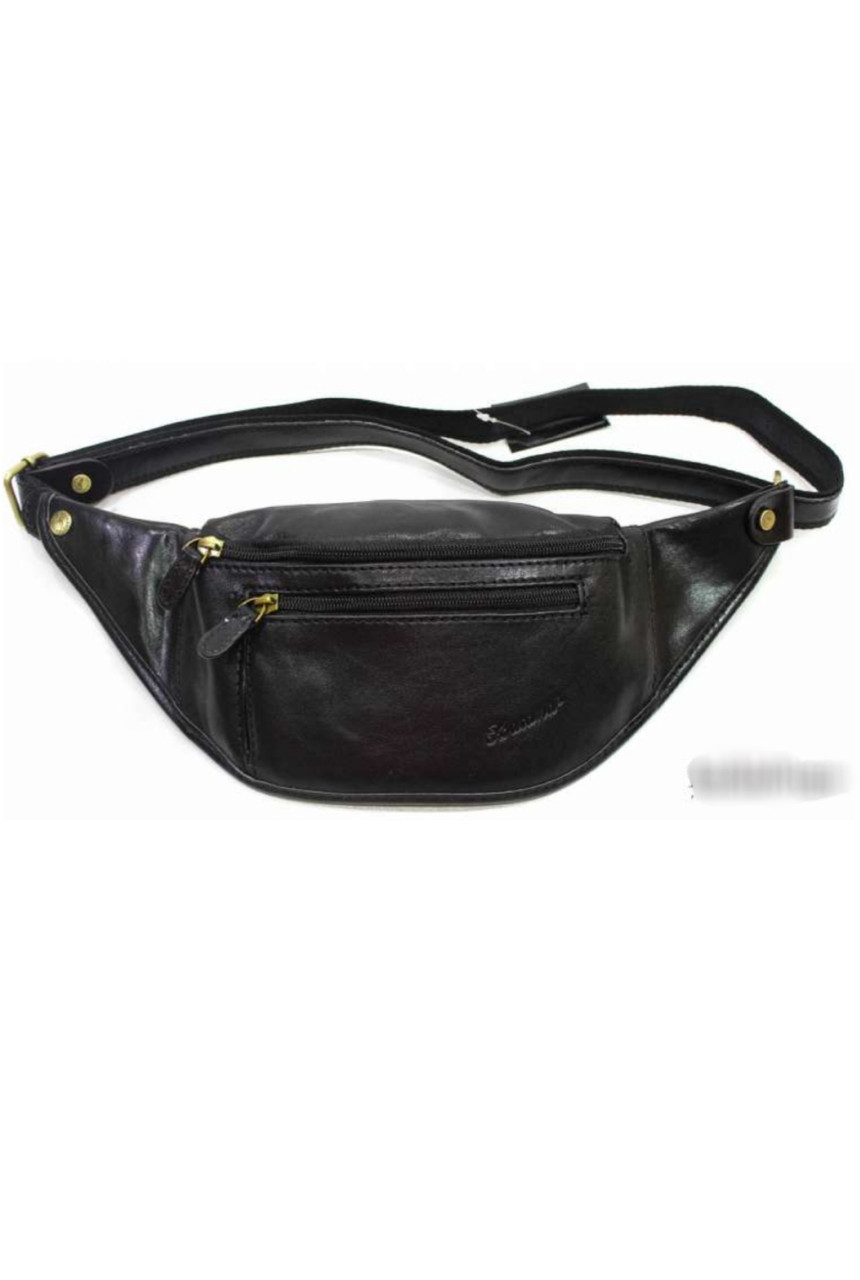 Сумка на пояс чоловіча з натуральної шкіри щоденна міська "Katana", фото 1