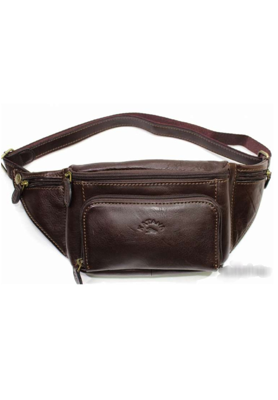 Міська поясна сумка для хлопця шкіряна бананка чоловіча молодіжна стильна, фото 1