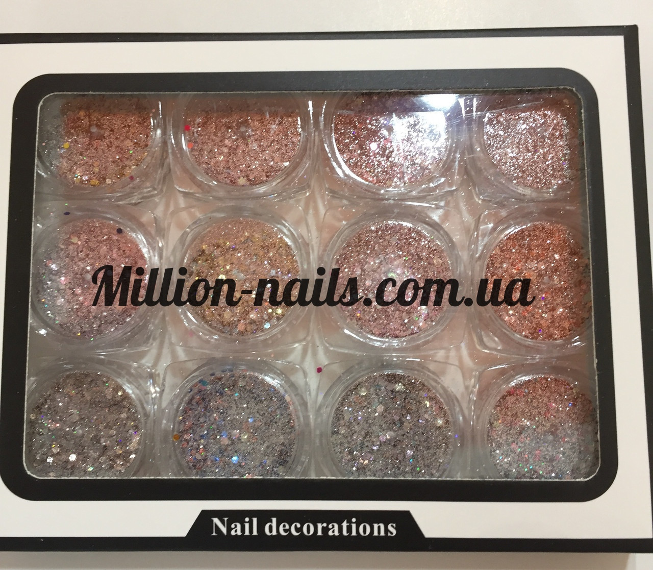 Набір для декору нігтів,мікс дрібні конфетті, фото 1