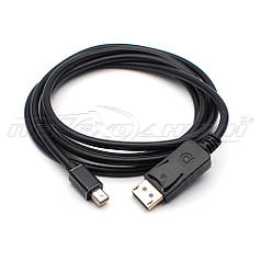 Кабель Mini DisplayPort to DisplayPort, 1.8 м (чорний)