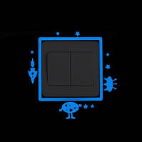 Наклейка люмінесцентна "Космос" - 10*10см