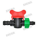Кран стартовий Ender з підтиском для крапельної трубки д. 16 мм, фото 2