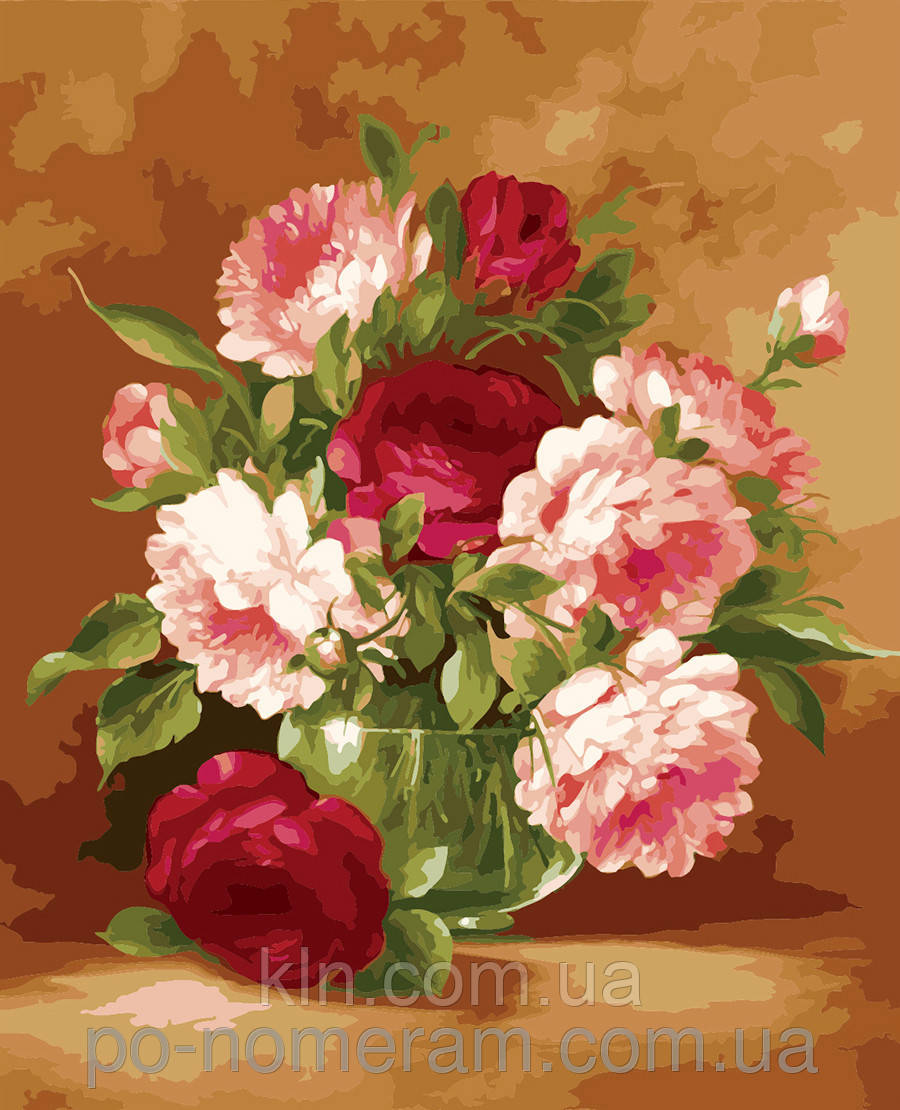 Картина за номерами Menglei Святковий букет MG1008 (KH1008) 40 х 50 см 950 квіти, фото 1