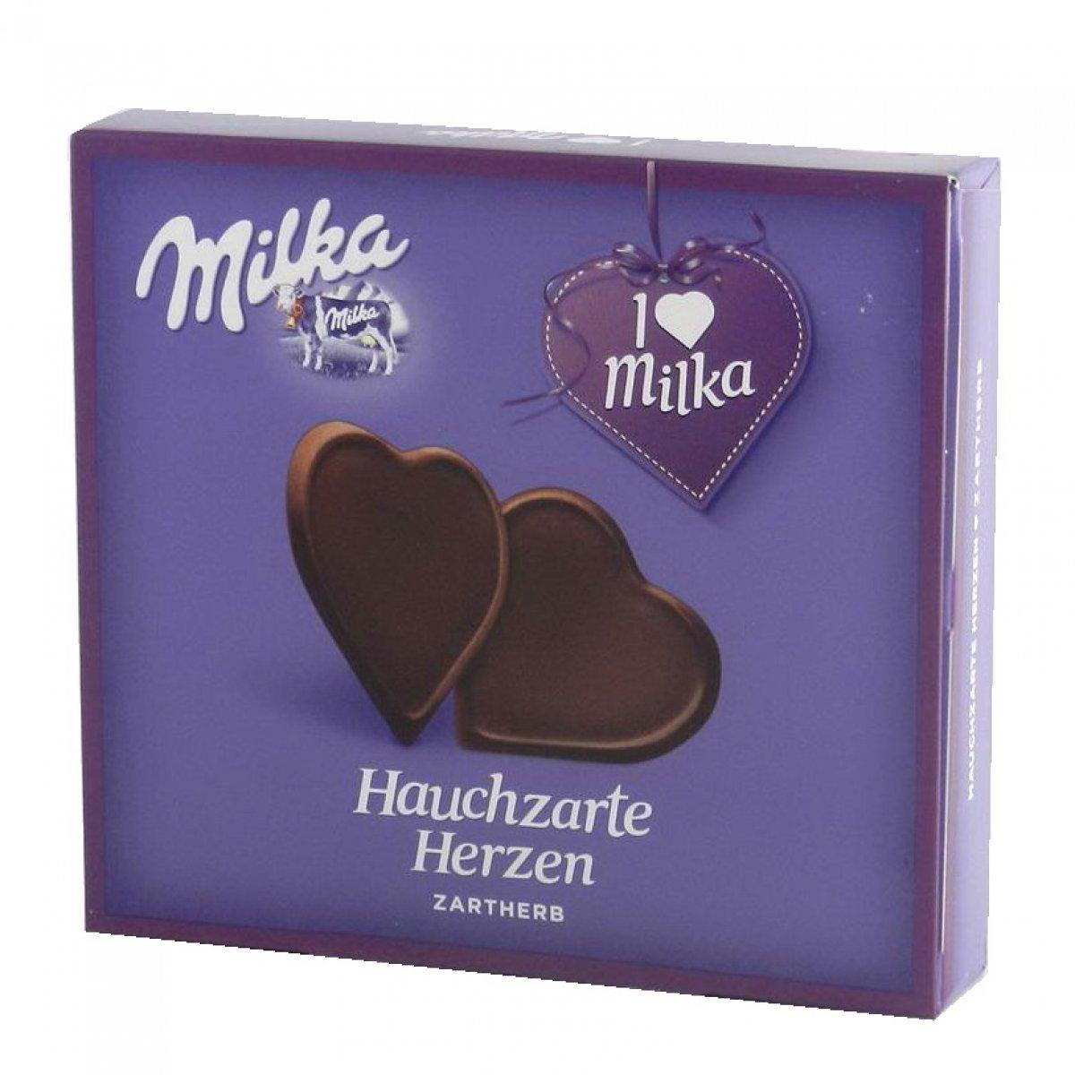 Купить Шоколадные конфеты в коробке Milka Hauchzarte Herzen Zartherb в ...