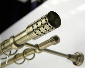 Карнизи для штор трубчасті металеві