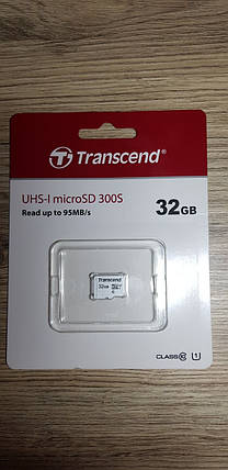 Карта пам'яті Transcend microSDHC 32GB Class 10 UHS-I U1 300S, фото 2