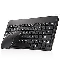 Jelly Comb Keyboard Mouse Set Беспроводная клавиатура QWERTY для планшетного компьютера Macbook, черный