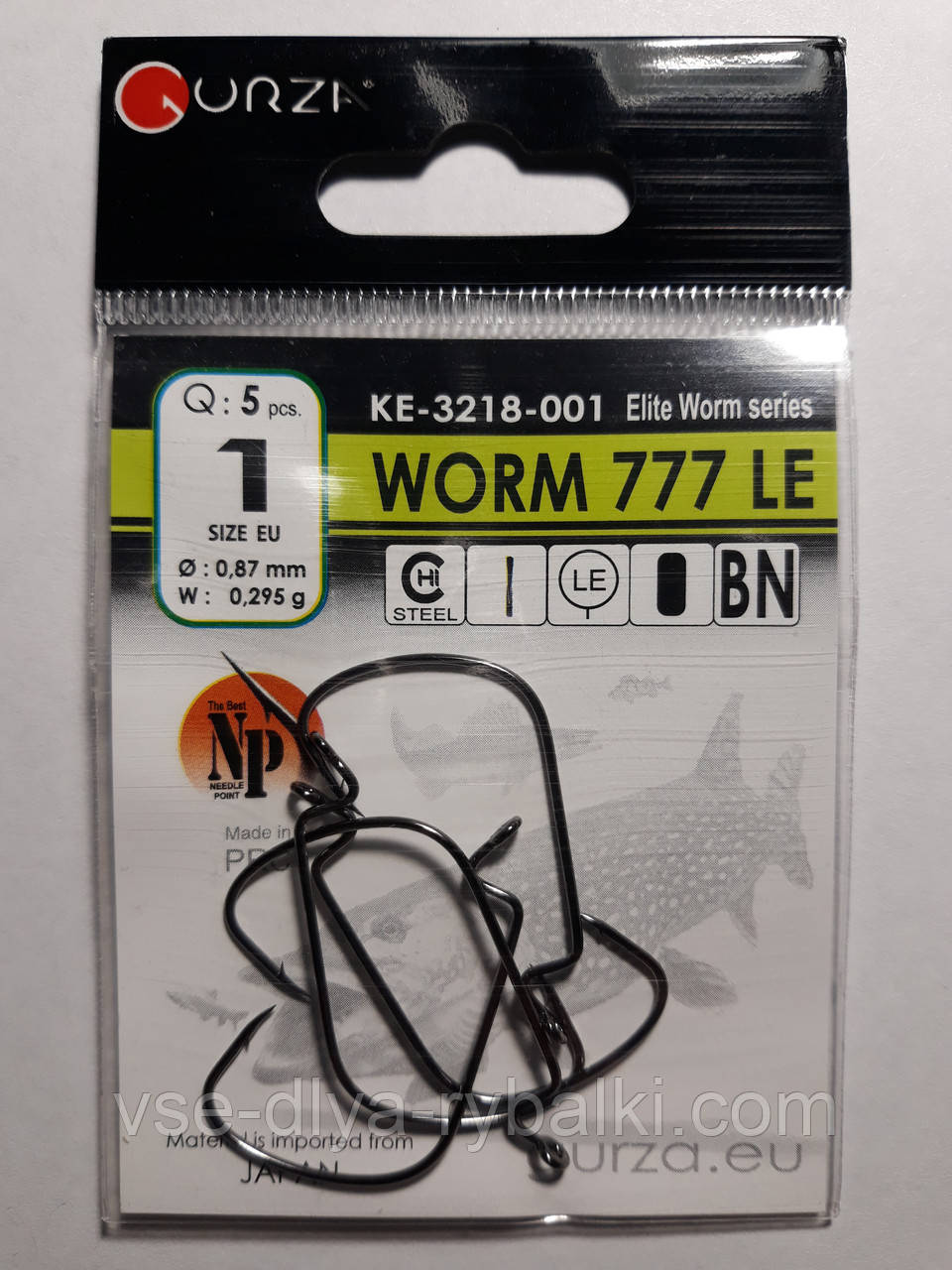 Гачки Gurza worm 777 le № 1