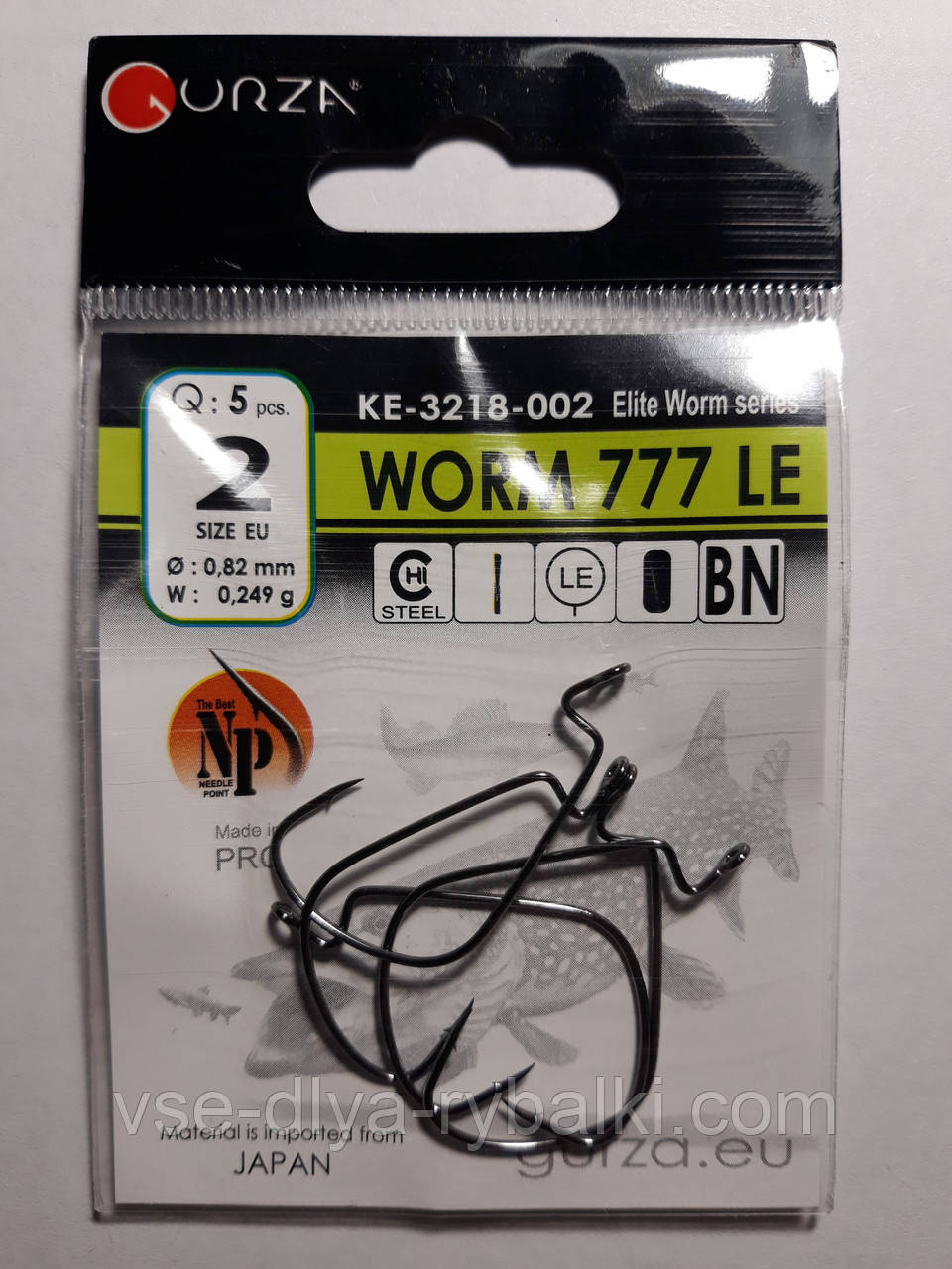 Гачки Gurza worm 777 le № 2