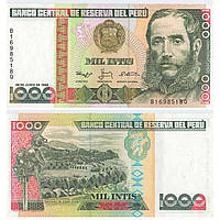 Перу/Peru 1000 Intis 1988 Pick 136 UNC